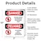 Signmission Do Not Enter Authorized Only Bilingual Danger Sign, Aluminum, 7in W x 10in L, 2PK OS-2PACK-DS-A-710-VS-1144 - alternate 5
